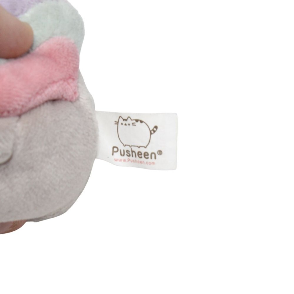 Pusheen Gund Squisheen Sitting Gray Plush 6 inches Pusheenicorn Keyring Lot Of 2 - Picture 16 of 16